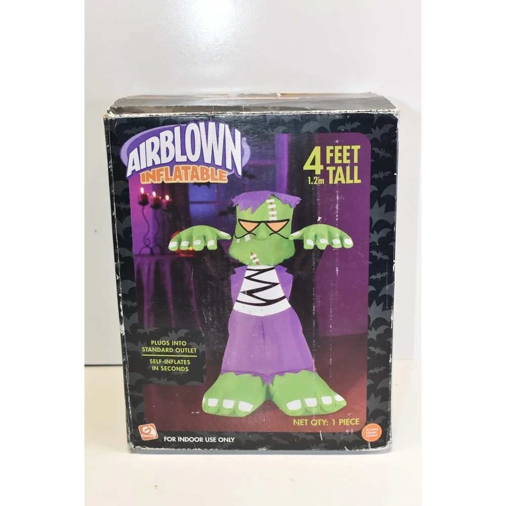 Gemmy Airblown Inflatable Frankenstein Monster 4 Foot Indoor Use Halloween 2006